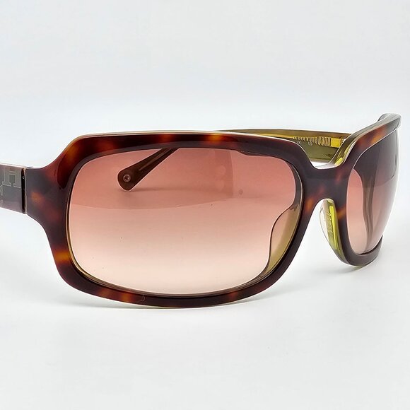 Coach S818 Rita Tortoise Green Frame Brown Gradient Lens Sunglasses w/ Case 63mm main image 4